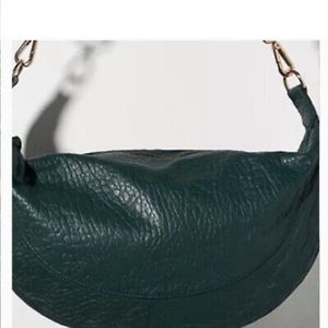🐜ANTHROPOLOGY GREEN LEATHER BAG 🐜